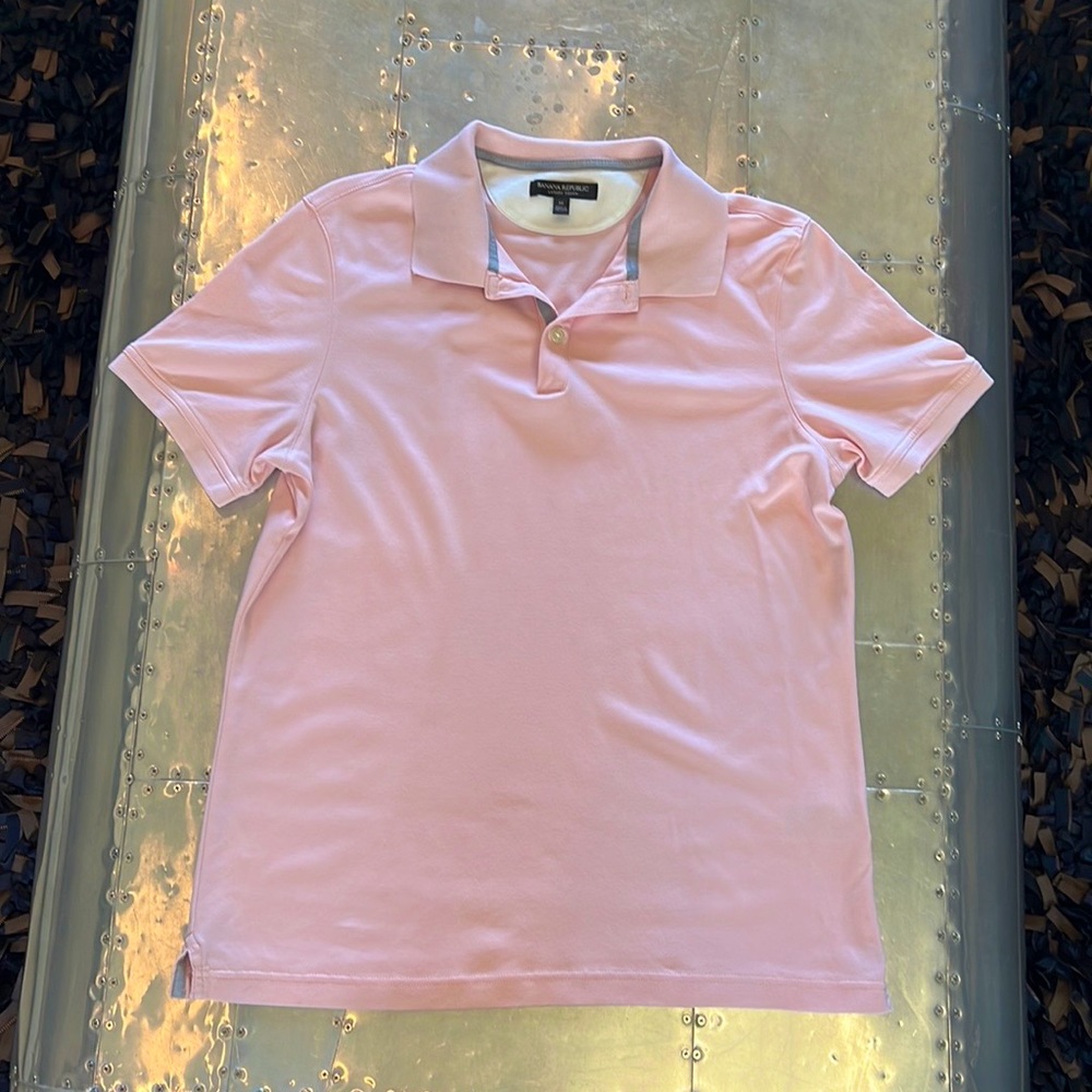 Banana Republic Pink Polo Size Medium